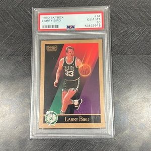 LARRY BIRD 1990 SKYBOX #14 PSA 10 GEM-MT